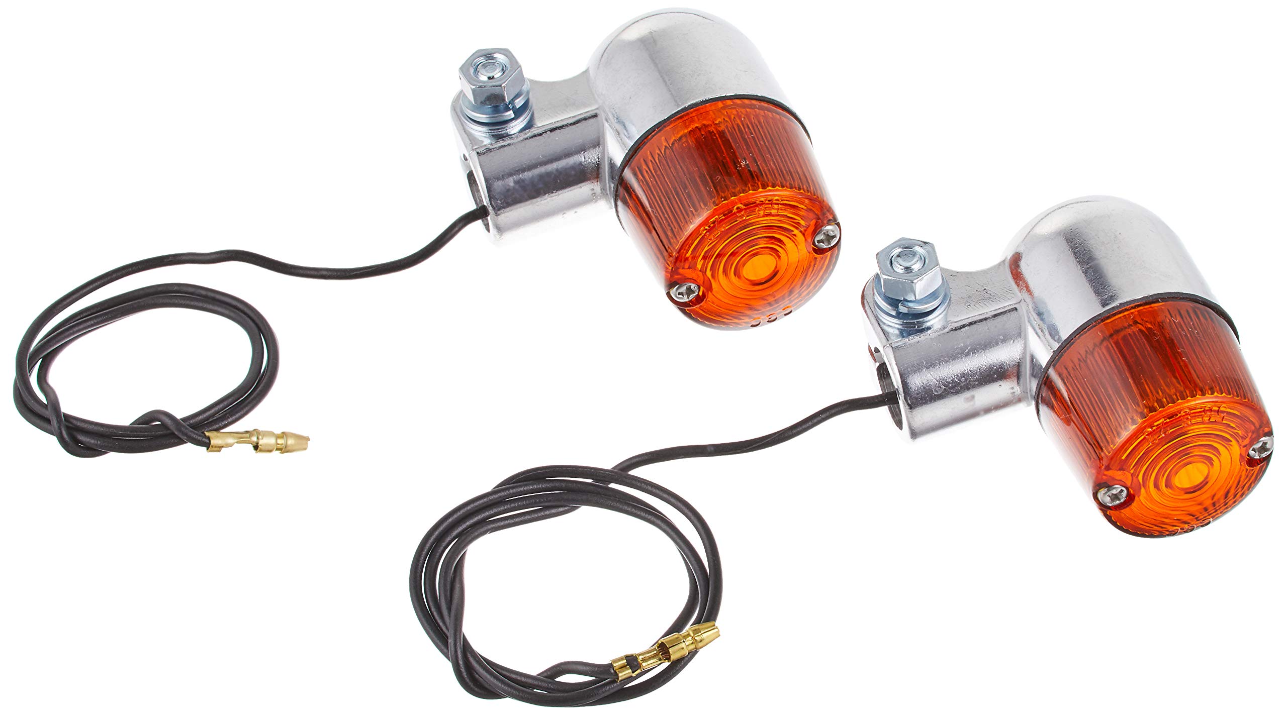 Kijima Small Turn Signal Lamp Aluminum Universal 2 Pieces #680 35x55mm Die-cast Silver/Amber 219-5076
Kijima Small Turn Signal Lamp Aluminum Universal 2 Pieces #680 35x55mm Die-cast Silver/Amber 219-5076