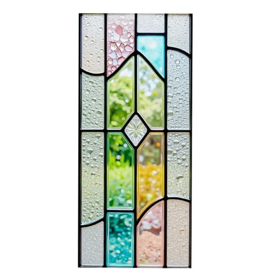 Window Privacy Film Static Glass Sticker Adhesive-Free Opaque Privacy Film Retro Colored Window Decor Easy Care for Bathrooms and Bedrooms J
Window Privacy Film Static Glass Sticker Adhesive-Free Opaque Privacy Film Retro Colored Window Decor Easy Care for Bathrooms and Bedrooms J
