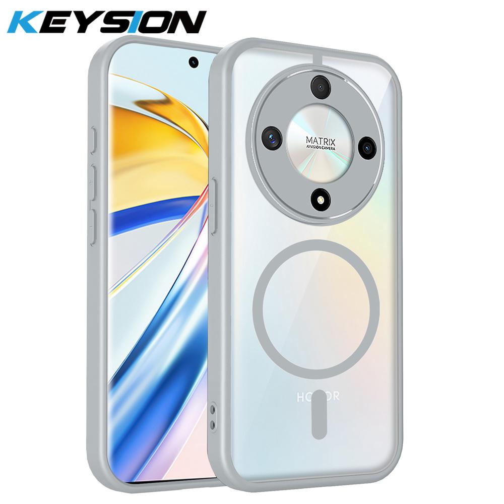 KEYSION Transparent Magnetic Phone Case for HONOR X9d 5G Silicone+PC HD Clear Shockproof Back Cover for Huawei Magic 8 Lite 5G for Magic 8 Lite
KEYSION Transparent Magnetic Phone Case for HONOR X9d 5G Silicone+PC HD Clear Shockproof Back Cover for Huawei Magic 8 Lite 5G for Magic 8 Lite