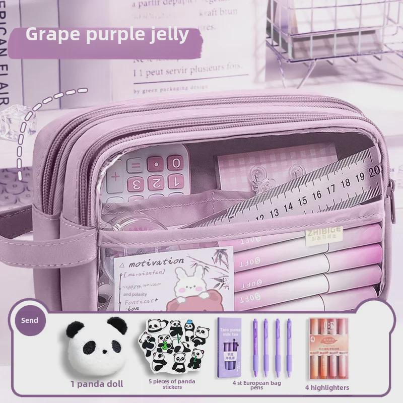 «2024 Вместительный 5-слойный прозрачный пенал с пандой для девочек»
«2024 Вместительный 5-слойный прозрачный пенал с пандой для девочек»