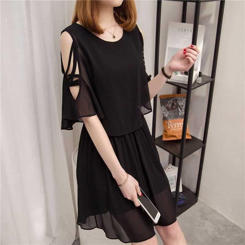 Plus Size Korean Style Chiffon Dress: Mid-Length, Slimming, Belly-Covering, Short Skirt S
Plus Size Korean Style Chiffon Dress: Mid-Length, Slimming, Belly-Covering, Short Skirt S