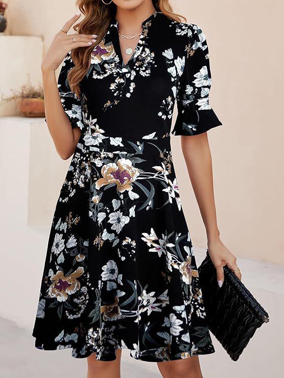 Women s Summer V-neck Ruffle Sleeve Flare Skirt Wedding Dress with Pockets Large
Women s Summer V-neck Ruffle Sleeve Flare Skirt Wedding Dress with Pockets Large
