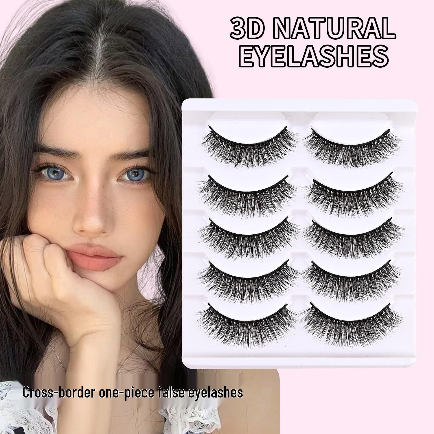 Natural Multi-Layered False Eyelashes: Cross-Border Set of Five Pairs, Delicate, Soft, and Root-by-Root Defined
Natural Multi-Layered False Eyelashes: Cross-Border Set of Five Pairs, Delicate, Soft, and Root-by-Root Defined