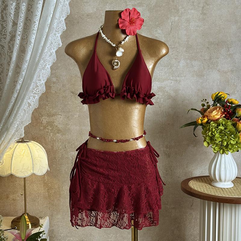 Зі Спідницею Зібраний Зі Зборками Халтер Бікіні Жіночий Купальник Жіночий Купальний Костюм Трисекційний Набір Бікіні Плавці Плавний Костюм Купальник L червоний
Зі Спідницею Зібраний Зі Зборками Халтер Бікіні Жіночий Купальник Жіночий Купальний Костюм Трисекційний Набір Бікіні Плавці Плавний Костюм Купальник L червоний