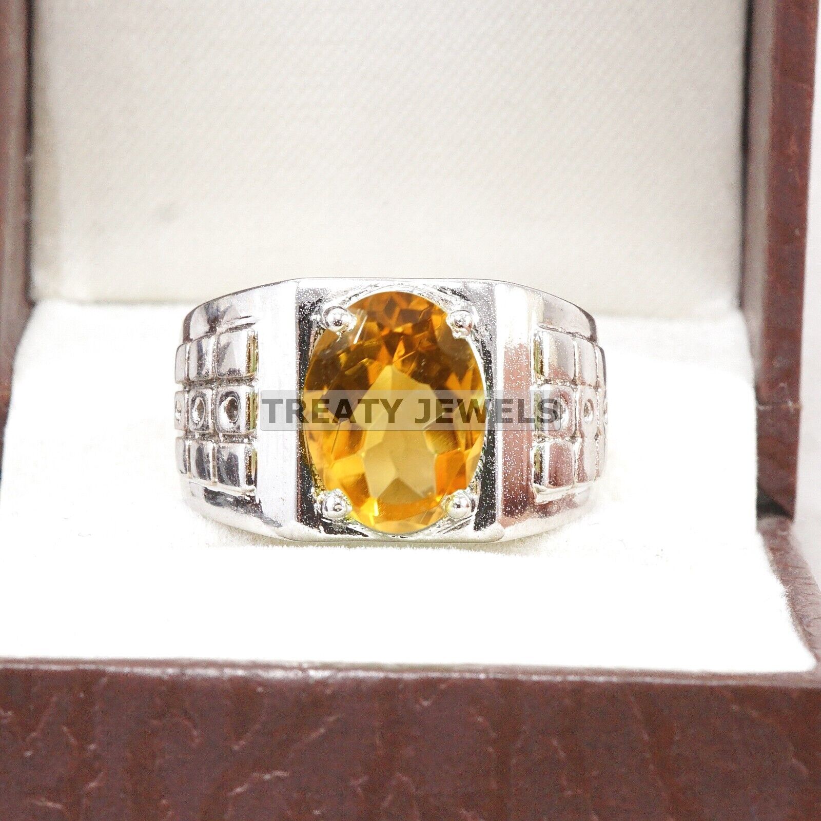 Citrine Oval Cut Gemstone With 925 Sterling Silver Ring For Men s #A978 JL375669300891 4-16 US срібний
Citrine Oval Cut Gemstone With 925 Sterling Silver Ring For Men s #A978 JL375669300891 4-16 US срібний