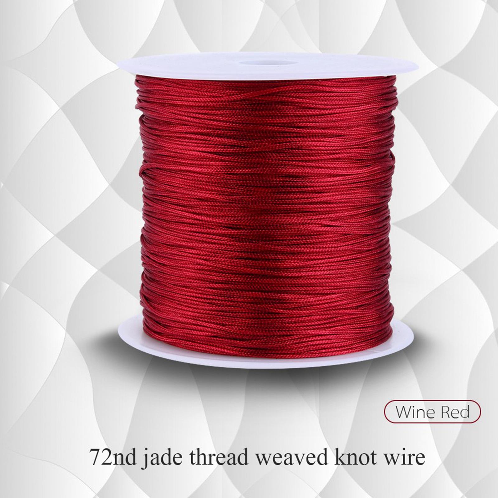 100M X 0.8mm Nylon Chinese Knot Cord Rattail Macrame Thread String Burgundy
100M X 0.8mm Nylon Chinese Knot Cord Rattail Macrame Thread String Burgundy
