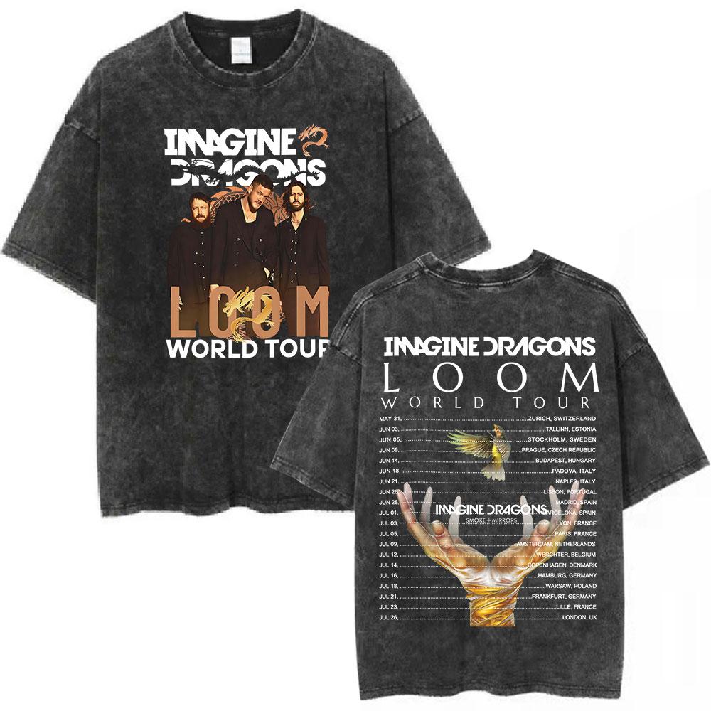 Imagine Dragons Rock Band Loom World Tour T Shirt Men Women Vintage Washed Tshirt Summer Casual Cotton Oversized Tshirts S
Imagine Dragons Rock Band Loom World Tour T Shirt Men Women Vintage Washed Tshirt Summer Casual Cotton Oversized Tshirts S