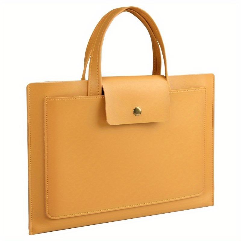 1pcs Waterproof PU Leather Laptop Bag Business Notebook Briefcase Slim Anti-Scratch Computer Bag with Handle 41.5x29x3cm жовтий
1pcs Waterproof PU Leather Laptop Bag Business Notebook Briefcase Slim Anti-Scratch Computer Bag with Handle 41.5x29x3cm жовтий