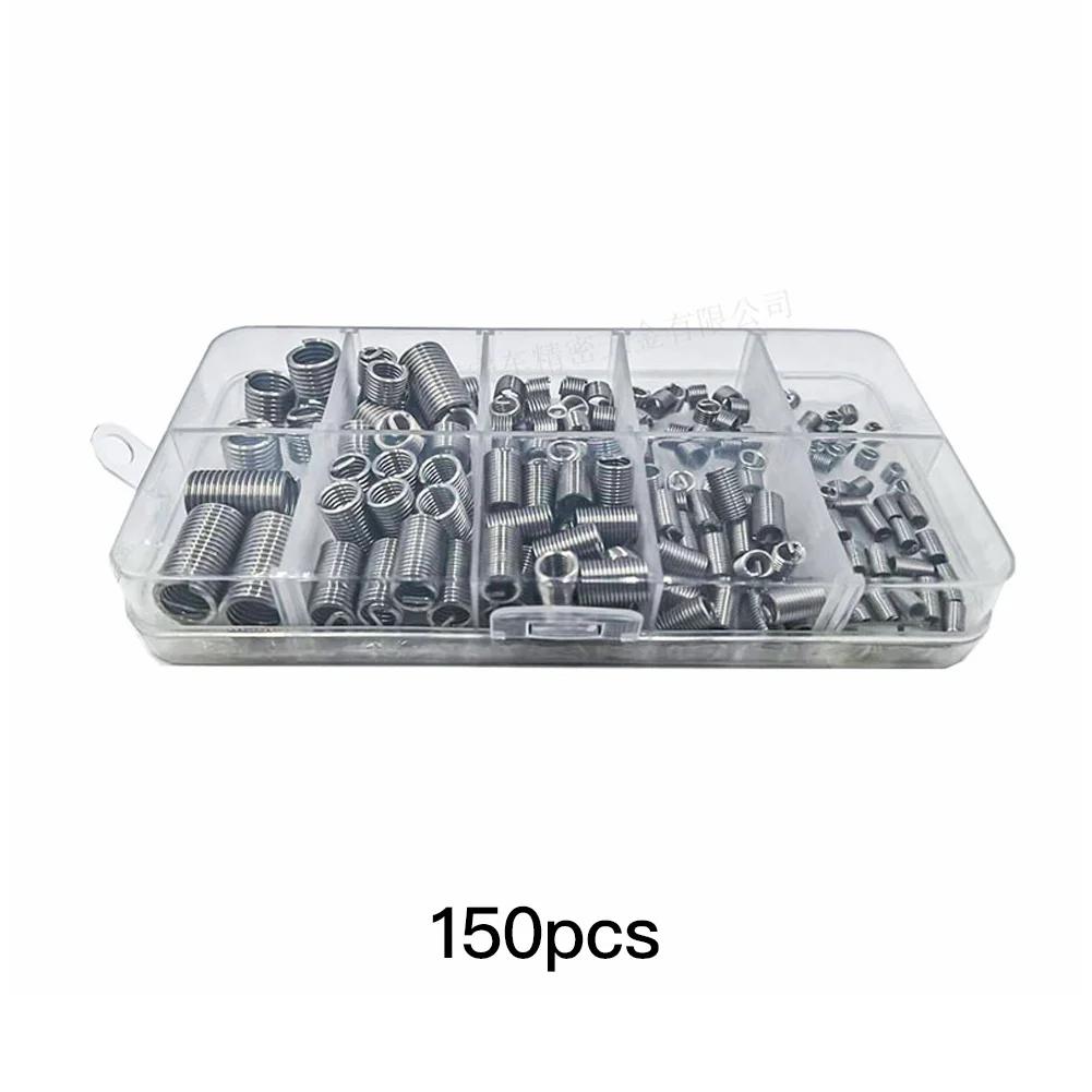 150pcs Wire Insert Screws Sleeve Cylinder Head Spark Plug thread Repair Kits Coiled Wire Thread Inserts for Automotive Repair
150pcs Wire Insert Screws Sleeve Cylinder Head Spark Plug thread Repair Kits Coiled Wire Thread Inserts for Automotive Repair