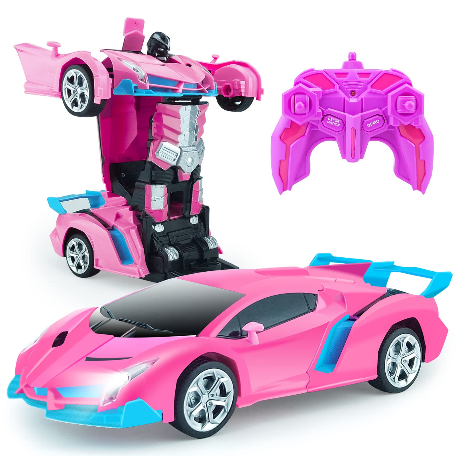 Hymaz RC Car Transformation Robot Toy Transformation Stunt Car Трансформируется в робота, радиоуправляемая машина с многофункциональным светодиодом и дистанционным управлением, оснащенная 360°
Hymaz RC Car Transformation Robot Toy Transformation Stunt Car Трансформируется в робота, радиоуправляемая машина с многофункциональным светодиодом и дистанционным управлением, оснащенная 360°