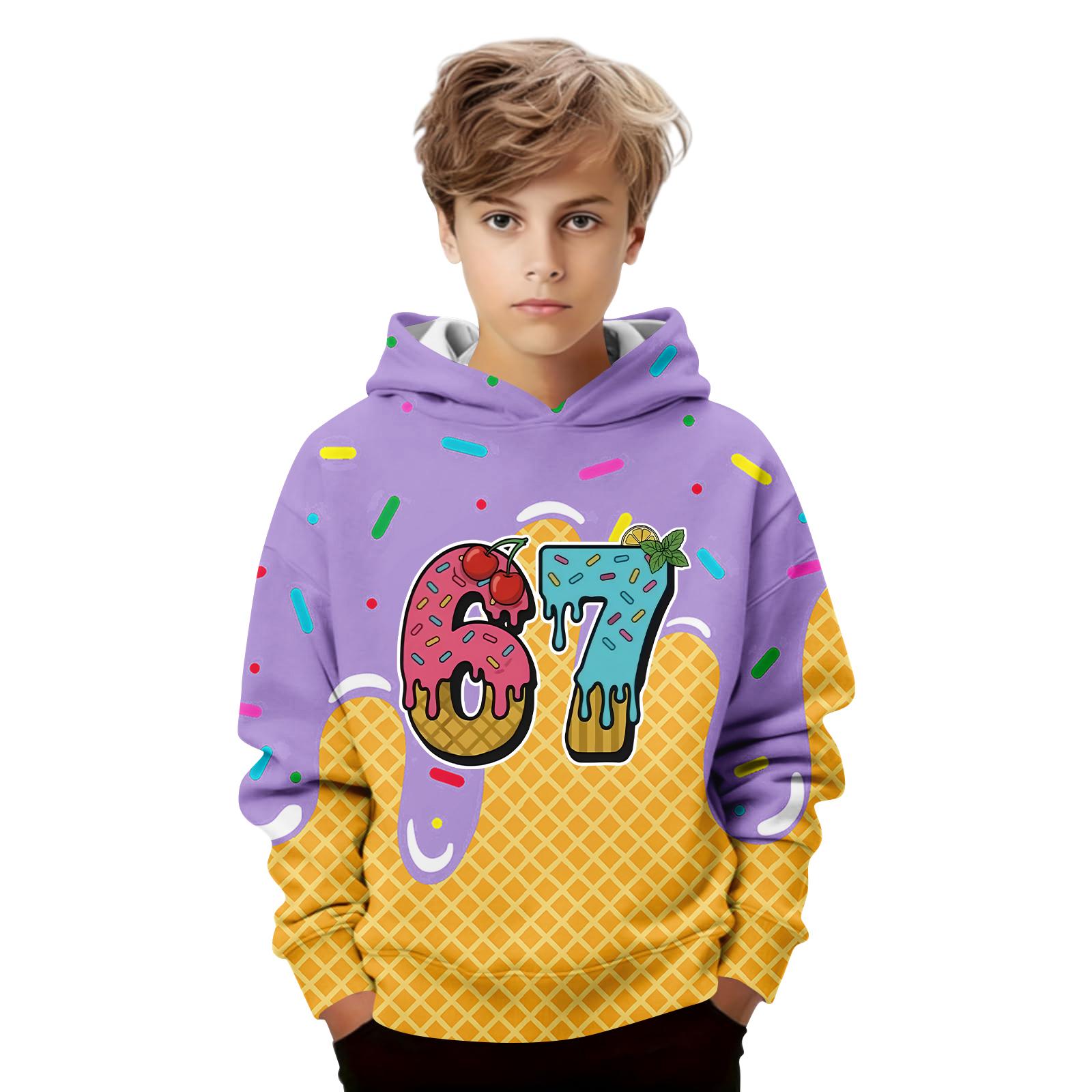 Kids Casual Long-Sleeved Letter Print Hooded Sweatshirt 110 фіолетовий
Kids Casual Long-Sleeved Letter Print Hooded Sweatshirt 110 фіолетовий