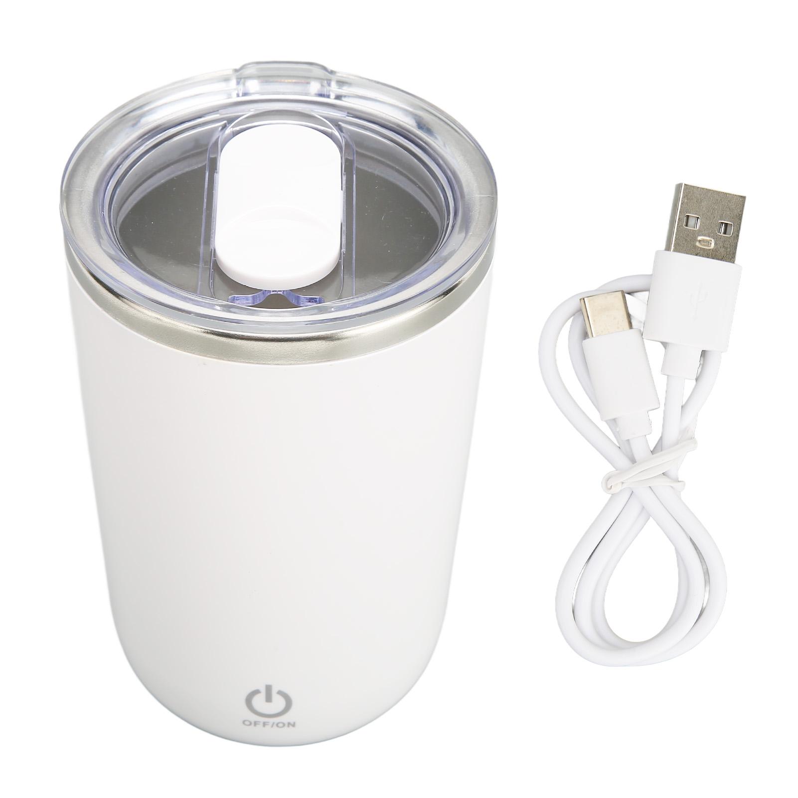 Self Stirring Mug High Speed Low Noise Stainless Steel Automatic Mixing Cup 350ml White
Self Stirring Mug High Speed Low Noise Stainless Steel Automatic Mixing Cup 350ml White