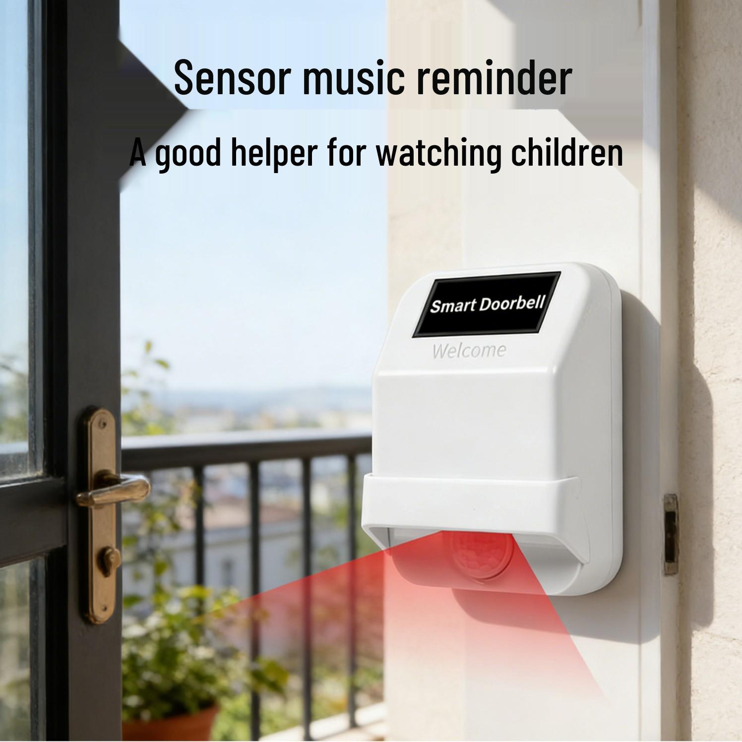 Split-Type Music Sensor Induction Doorbell - Child Reminder & Visitor Alert Receiver (Pairing Required)
Split-Type Music Sensor Induction Doorbell - Child Reminder & Visitor Alert Receiver (Pairing Required)