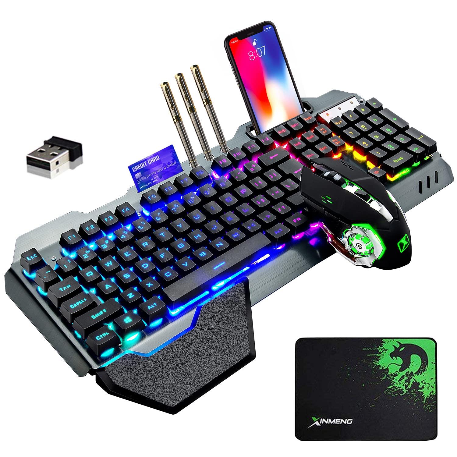 Gaming keyboard mouse limbo LED English 4800mAh large 2400DPI metal waterproof wireless silent mouse mouse pad set, backlight, layout, capacity,
Gaming keyboard mouse limbo LED English 4800mAh large 2400DPI metal waterproof wireless silent mouse mouse pad set, backlight, layout, capacity,