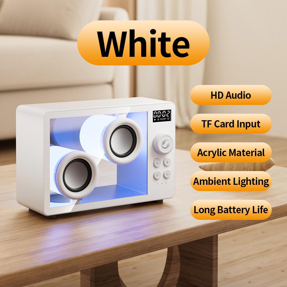 Mini Transparent Bluetooth Speaker Wireless Powerful Bass Music Box Soundbar with Colorful Atmosphere Light Support TF Card Play білий
Mini Transparent Bluetooth Speaker Wireless Powerful Bass Music Box Soundbar with Colorful Atmosphere Light Support TF Card Play білий