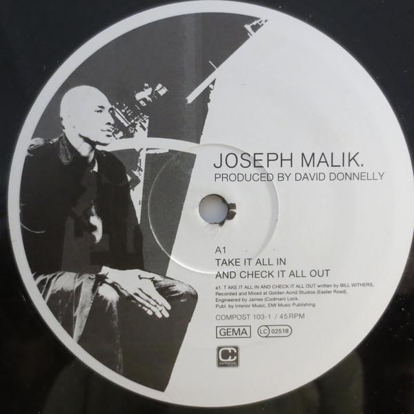 12inch Record JOSEPH MALIK - Take It All In And Check It All Out COMPOST1031 Compost Records 2002 Germany Dance & Electronica Used
12inch Record JOSEPH MALIK - Take It All In And Check It All Out COMPOST1031 Compost Records 2002 Germany Dance & Electronica Used