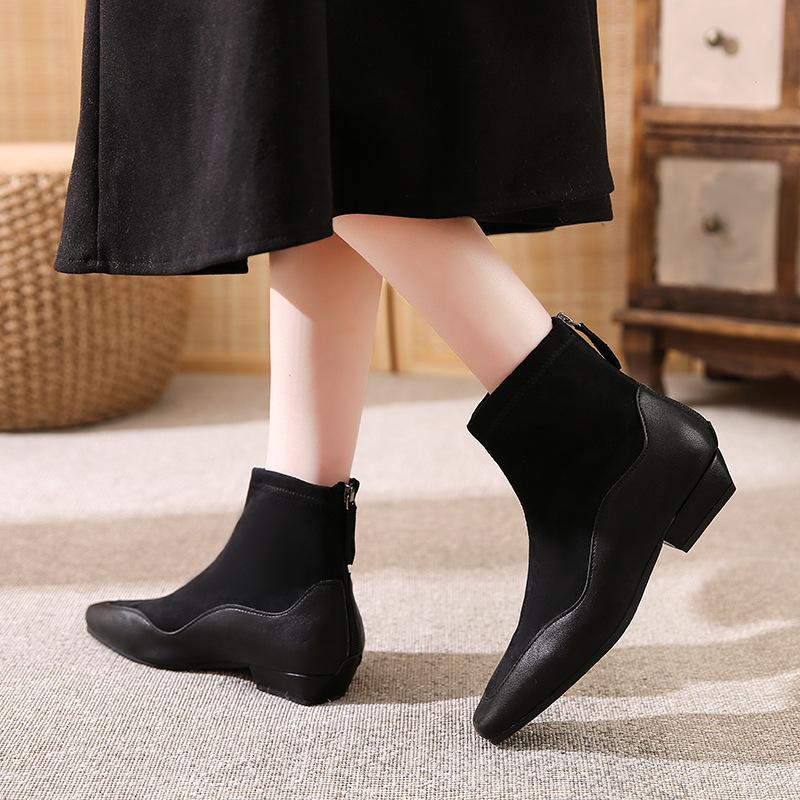 Retro niche thick heel short boots elastic boots women s boots autumn and summer suede apricot short boots thin boots and bare boots 35 чёрный
Retro niche thick heel short boots elastic boots women s boots autumn and summer suede apricot short boots thin boots and bare boots 35 чёрный
