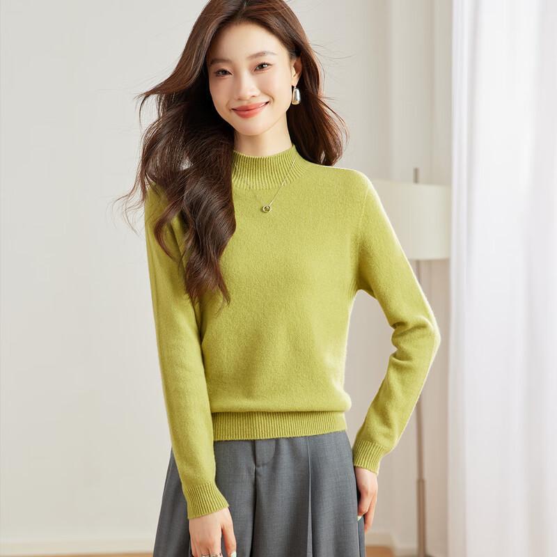 Женский свитер из 100% мериносовой шерсти с полувысоким воротником L
Женский свитер из 100% мериносовой шерсти с полувысоким воротником L