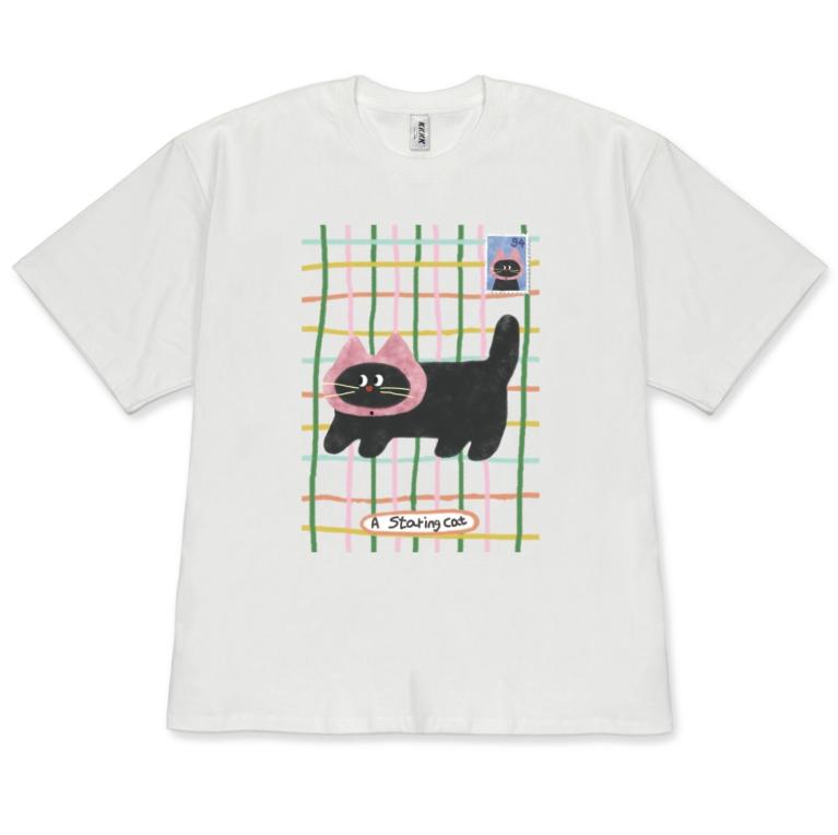 Cute Staring Black Cat Graphic TShirt Kawaii Cartoon Cat Print Short Sleeve Casual Tee for Women Unisex Tops Y2k Women T Shirt S
Cute Staring Black Cat Graphic TShirt Kawaii Cartoon Cat Print Short Sleeve Casual Tee for Women Unisex Tops Y2k Women T Shirt S