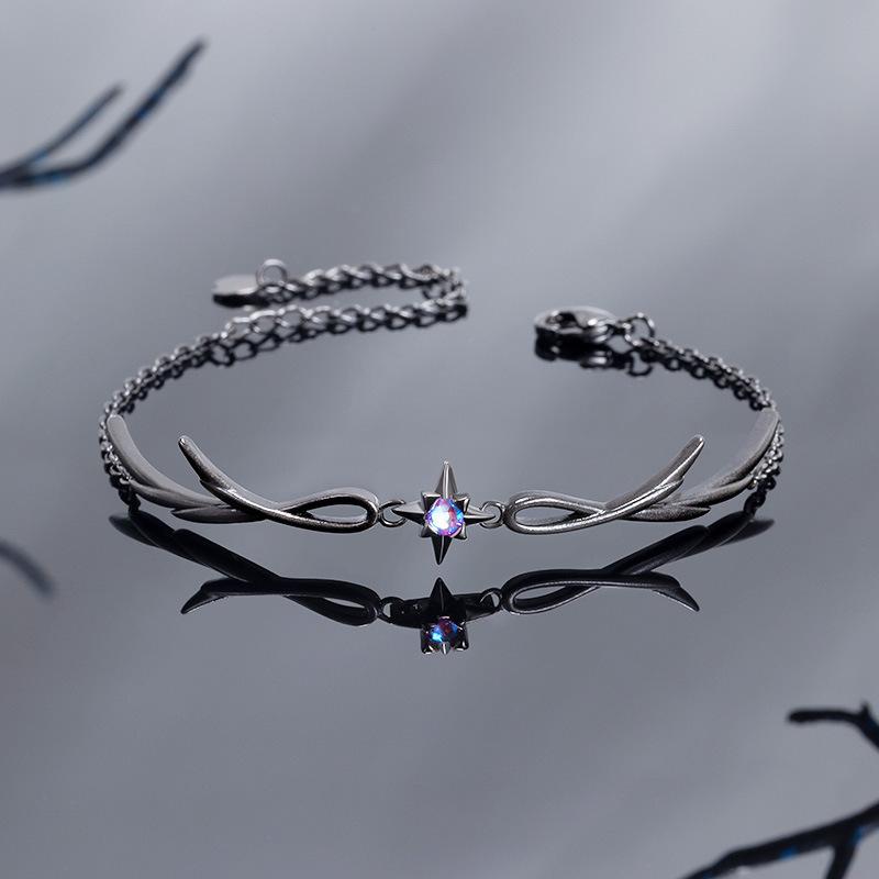 A punk style twilight black feather diamond alloy bracelet for women, an exquisite gift for women чёрный
A punk style twilight black feather diamond alloy bracelet for women, an exquisite gift for women чёрный