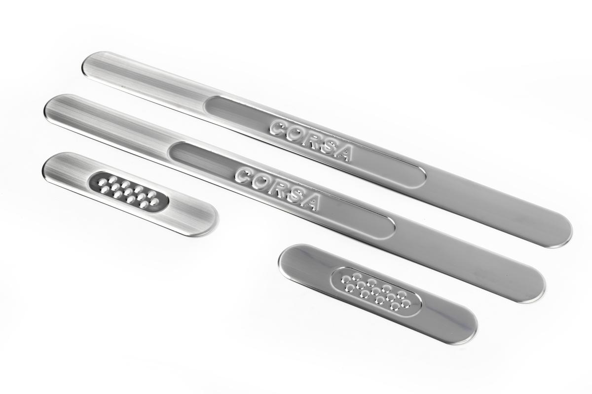 Накладки на пороги OmsaLine (нерж) Передні та задні для Opel Corsa D 2007-2014 рр.
Накладки на пороги OmsaLine (нерж) Передні та задні для Opel Corsa D 2007-2014 рр.