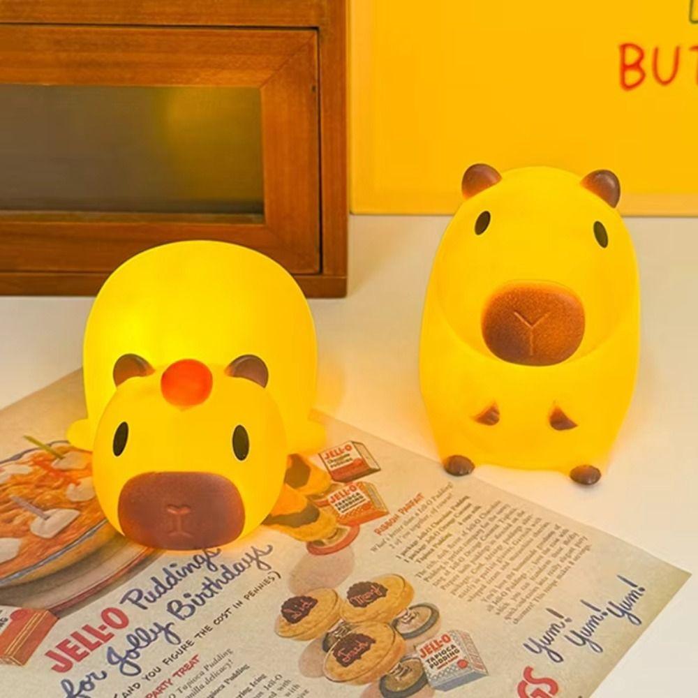 Eye Protection Guinea Pig Night Light Capybara Shape Capybara Silicone Lamp Desktop Decoration Style D
Eye Protection Guinea Pig Night Light Capybara Shape Capybara Silicone Lamp Desktop Decoration Style D