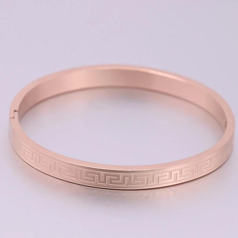 New Stainless Steel Carving Pattern Bracelet Gold Silver Rose Gold Color Cuff Bangle Woman Jewelry Gift Daily Wear
New Stainless Steel Carving Pattern Bracelet Gold Silver Rose Gold Color Cuff Bangle Woman Jewelry Gift Daily Wear