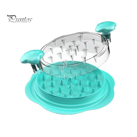 Измельчитель для курицы, измельчитель мяса с нескользящей основой, эргономичная ручка, инструмент для быстрой нарезки курицы, говядины, свинины циан