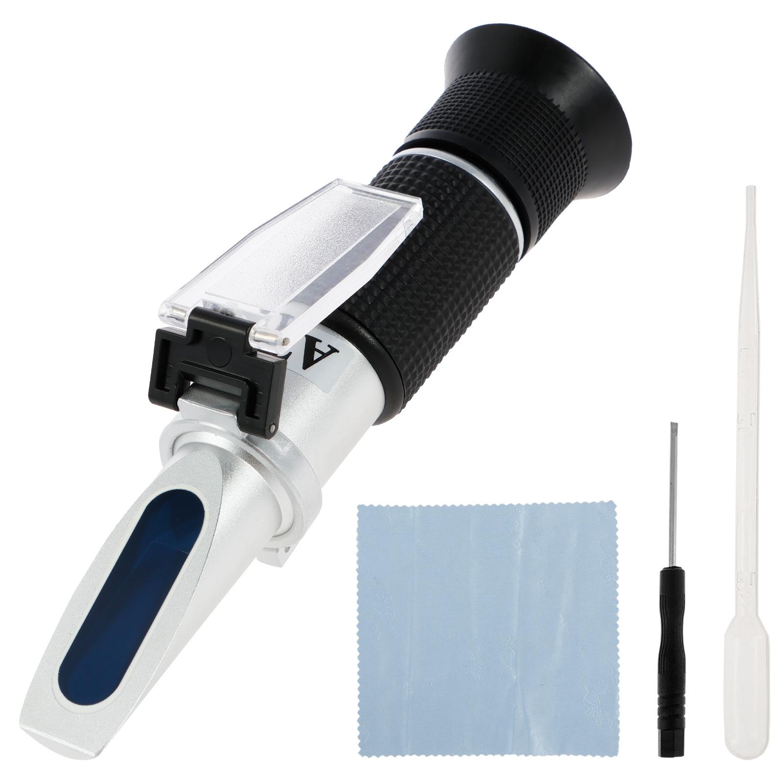 Handheld Sugar Refractometer Brix Refractometer Sugar Concentration Meter Densimeter 0-40% Brix Saccharimeter Tester for Fruits
Handheld Sugar Refractometer Brix Refractometer Sugar Concentration Meter Densimeter 0-40% Brix Saccharimeter Tester for Fruits