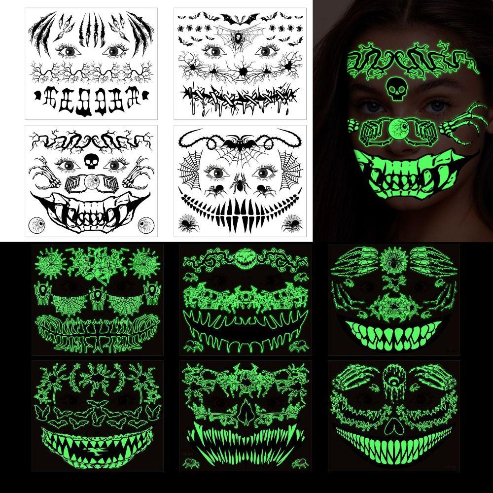 Cobwebs Halloween Luminous Tattoo Sticker Mouth Water Transfer Stickers Body Art Decals Women Men
Cobwebs Halloween Luminous Tattoo Sticker Mouth Water Transfer Stickers Body Art Decals Women Men