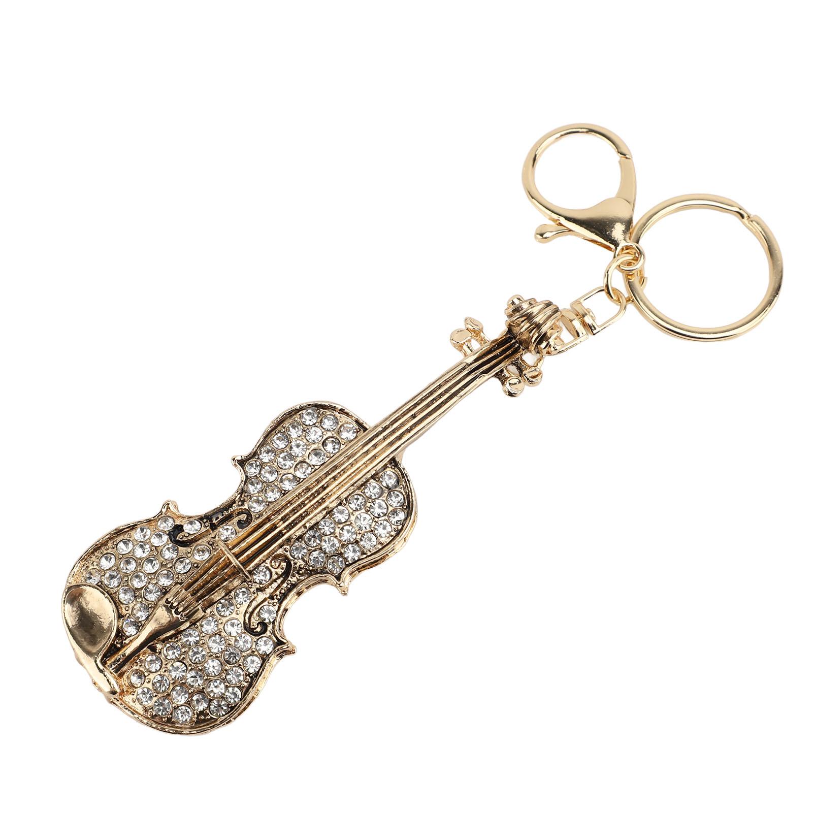 Violin Keychain Rhinestone Musical Instrument Pendant Violin Key Ring Unisex Jewelry Birthday Gift White
Violin Keychain Rhinestone Musical Instrument Pendant Violin Key Ring Unisex Jewelry Birthday Gift White
