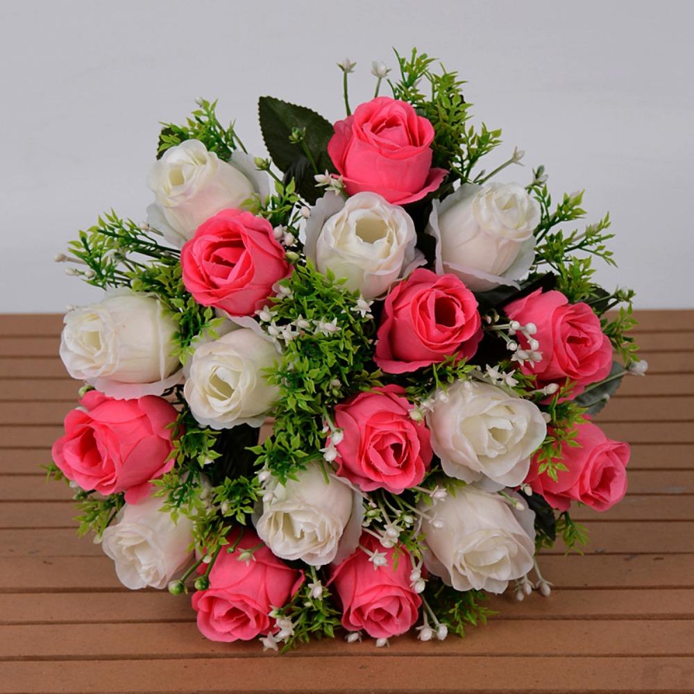 10 Colors Real Happy Flower Mini Crystal Grass Bouquet New Rose Flowers Decorative Home Decorative білий/Яскраво-рожевий
10 Colors Real Happy Flower Mini Crystal Grass Bouquet New Rose Flowers Decorative Home Decorative білий/Яскраво-рожевий