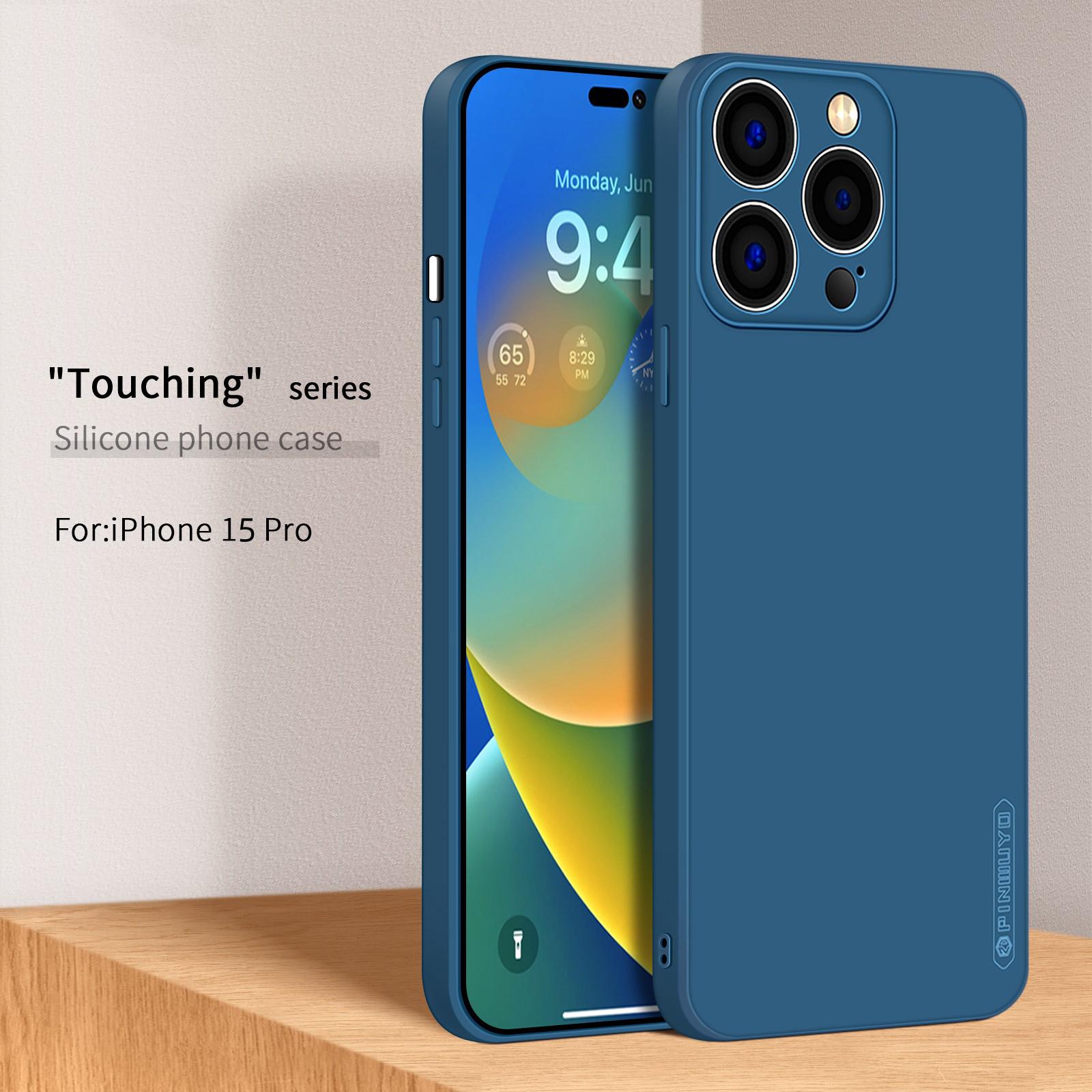 PINWUYO For iPhone 15 Pro Precise Cutouts Drop-Proof Case Soft TPU Phone Cover Dark Blue
PINWUYO For iPhone 15 Pro Precise Cutouts Drop-Proof Case Soft TPU Phone Cover Dark Blue