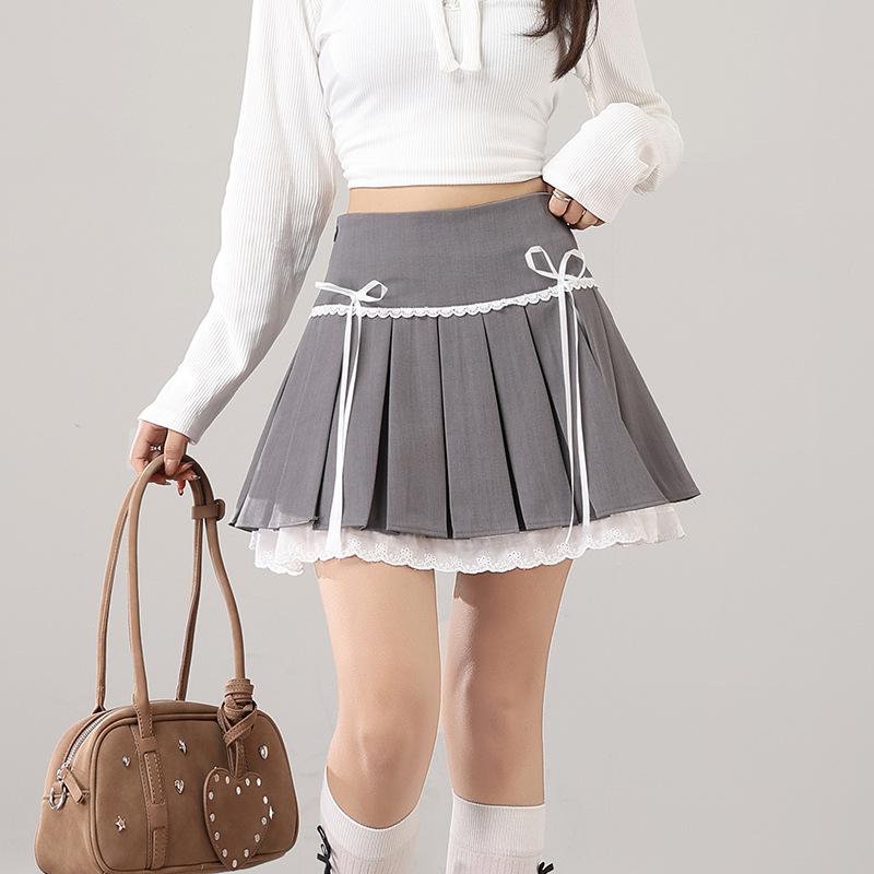 Autumn/Winter 2025 Sweet Bow High-Waisted Slim Lace Trim Pleated Skirt M сірий колір
Autumn/Winter 2025 Sweet Bow High-Waisted Slim Lace Trim Pleated Skirt M сірий колір