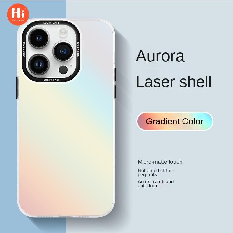 E-commerce gradual change Aurora for iPhone14 mobile phone case IMD double-sided coating Apple 12 laser hard case 13Promax
E-commerce gradual change Aurora for iPhone14 mobile phone case IMD double-sided coating Apple 12 laser hard case 13Promax