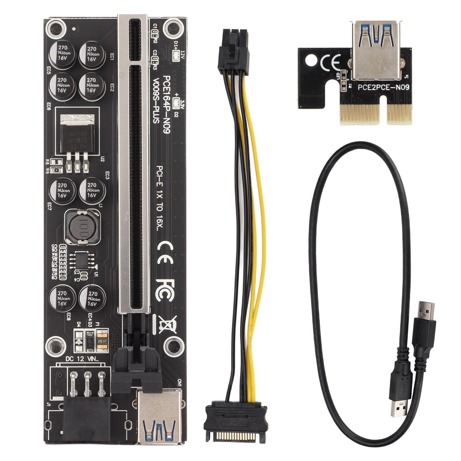 Riser Adapter Card 8 Excicon Capacitors Multi Layer Shielding Fixed Buckle PCIE Riser 1x to 16x
Riser Adapter Card 8 Excicon Capacitors Multi Layer Shielding Fixed Buckle PCIE Riser 1x to 16x