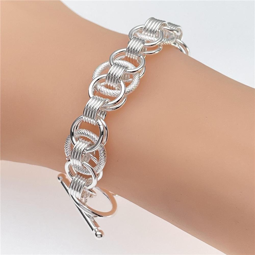 Andara925 Sterling Silver Bracelet Fashion Hoop Bracelet Women Engagement Jewelry Gift
Andara925 Sterling Silver Bracelet Fashion Hoop Bracelet Women Engagement Jewelry Gift