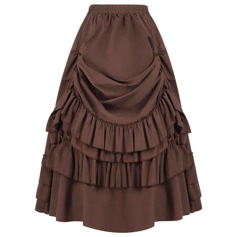 Women s Retro Gothic Style Artsy Revival Short Skirt Performance Stage Performance Skirt Gothic Skirt Brown S
Women s Retro Gothic Style Artsy Revival Short Skirt Performance Stage Performance Skirt Gothic Skirt Brown S