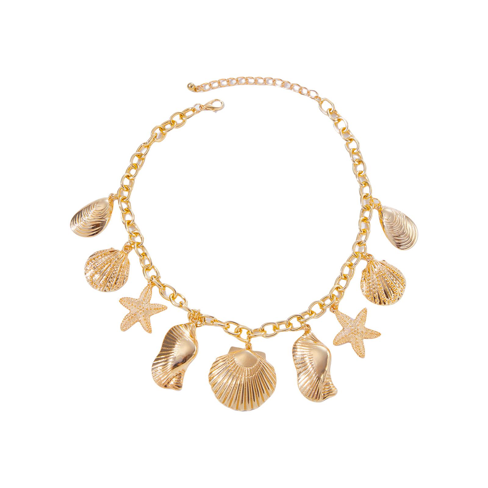 Summer Beach Jewelry Trendy Starfish Shell Pendant Necklace Lightweight Collarbone Chain Fashion Accessory
Summer Beach Jewelry Trendy Starfish Shell Pendant Necklace Lightweight Collarbone Chain Fashion Accessory