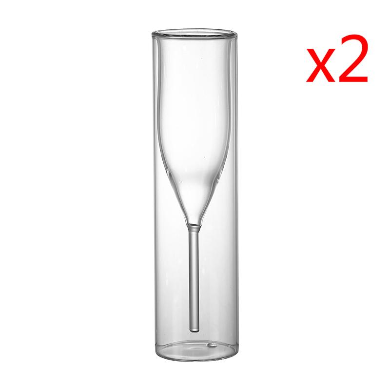 Ins Hot Straight Tube Tulips Wedding Champagne Flutes Double Wall Sparkling Wine Glass Top Restaurant Sherry Goblet Cocktail Cup 150ml
Ins Hot Straight Tube Tulips Wedding Champagne Flutes Double Wall Sparkling Wine Glass Top Restaurant Sherry Goblet Cocktail Cup 150ml