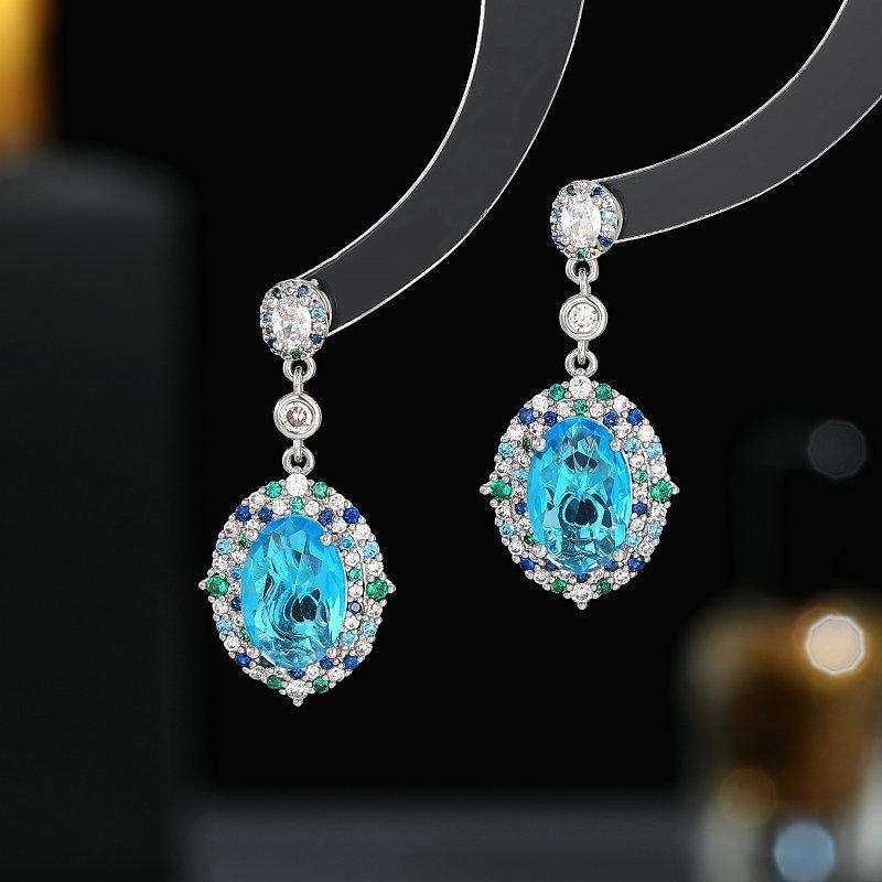 Серьги из серебра S925, нишевые темпераментные серьги высокого класса с микрозакрепкой, оптовая продажа, полный комплект, овальные серьги с цирконом
Серьги из серебра S925, нишевые темпераментные серьги высокого класса с микрозакрепкой, оптовая продажа, полный комплект, овальные серьги с цирконом