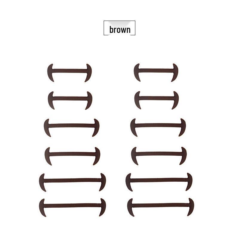 Leather Shoes Silicone Elastic Shoelaces: 12-Piece Quick Tie Set коричневий
Leather Shoes Silicone Elastic Shoelaces: 12-Piece Quick Tie Set коричневий