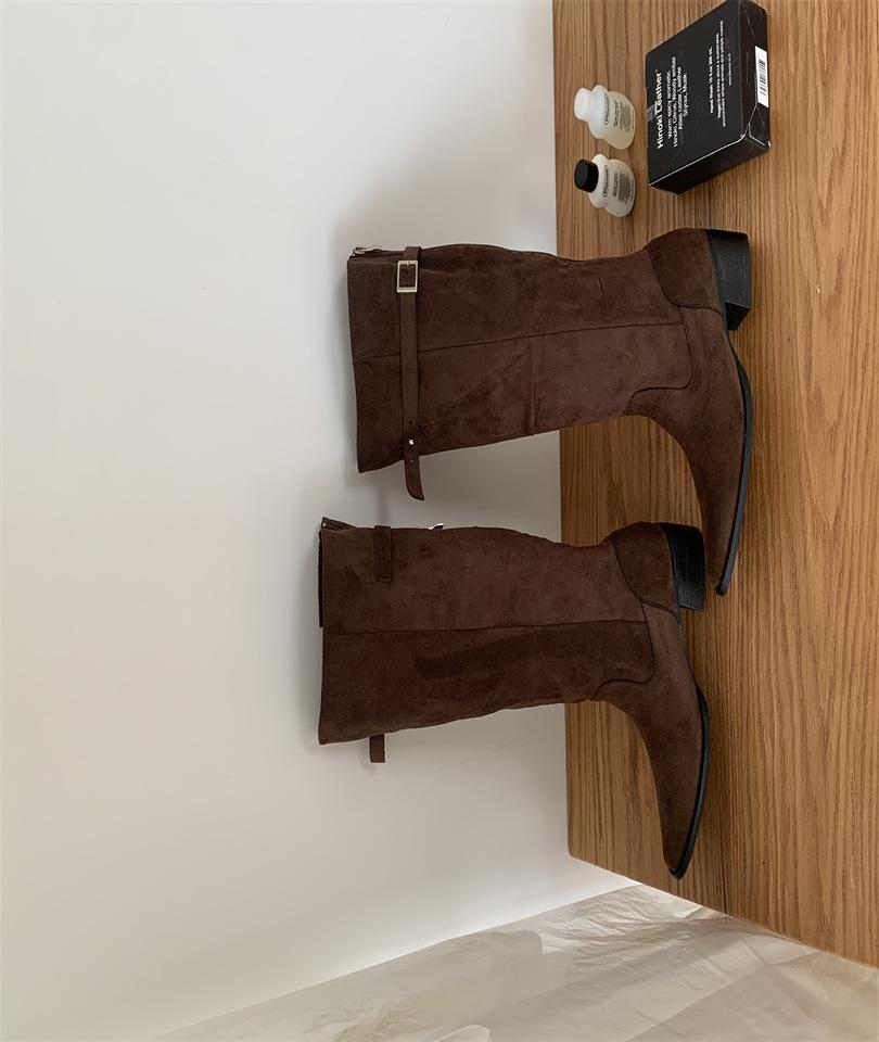 Coarse Heel Women s Boots French But Knee Boots Tall Knight Boots Western Boots Early Autumn Vintage Suede Khaki Boots 39 темно-коричневого
Coarse Heel Women s Boots French But Knee Boots Tall Knight Boots Western Boots Early Autumn Vintage Suede Khaki Boots 39 темно-коричневого