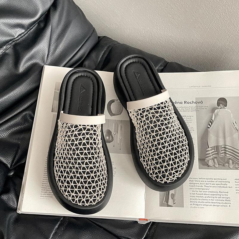 Breathable and comfortable, new heightening, fashionable design feeling, thick bottom slope heel, breathable mesh half slippers 40 бежевый
Breathable and comfortable, new heightening, fashionable design feeling, thick bottom slope heel, breathable mesh half slippers 40 бежевый