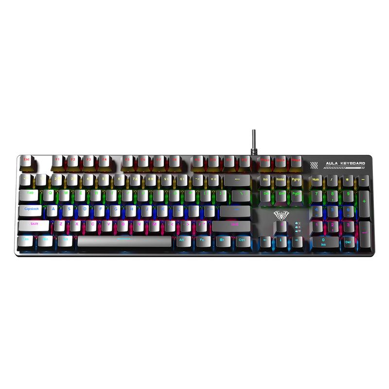 AULA S500 Wired 104-Key Full-Size Mechanical Gaming Keyboard
AULA S500 Wired 104-Key Full-Size Mechanical Gaming Keyboard