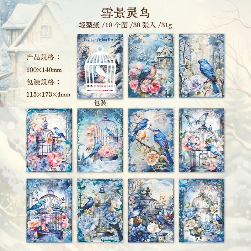 30 pcs Vintage forest bird Material paper Decorative Diary Album Scrapbooking handmade DIY Background paper
30 pcs Vintage forest bird Material paper Decorative Diary Album Scrapbooking handmade DIY Background paper