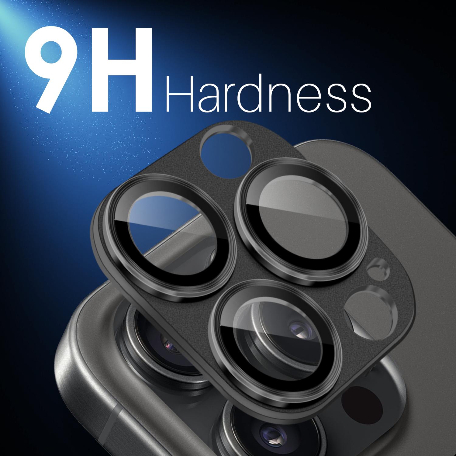 NORTHJO For iPhone 16 Pro/16 Pro Max Camera Lens Protector Integrated Matte Metal+Tempered Glass Lens Film Black
NORTHJO For iPhone 16 Pro/16 Pro Max Camera Lens Protector Integrated Matte Metal+Tempered Glass Lens Film Black
