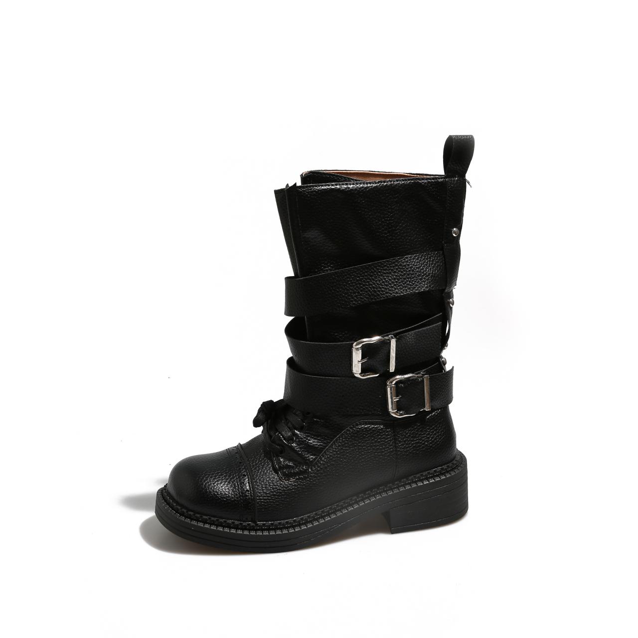 Men Women Spring Autumn Boots LaceUp Platform RoundToe New Retro Single Round Toe Metal Belt Buckle Front Lace Block Heel Booties 36
Men Women Spring Autumn Boots LaceUp Platform RoundToe New Retro Single Round Toe Metal Belt Buckle Front Lace Block Heel Booties 36