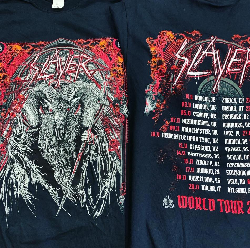 Slayer рок-тур 2028 коротка рукава чорний колір класична двостороння футболка VK00240 Унісекс футболка M
Slayer рок-тур 2028 коротка рукава чорний колір класична двостороння футболка VK00240 Унісекс футболка M