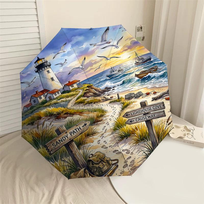 1PC Lighthouse Sandy Umbrella-8-Rib Reinforced Portable Folding Travel Suitable for All Seasons Outdoor Daily Use Is an Ideal Choice -K0398
1PC Lighthouse Sandy Umbrella-8-Rib Reinforced Portable Folding Travel Suitable for All Seasons Outdoor Daily Use Is an Ideal Choice -K0398